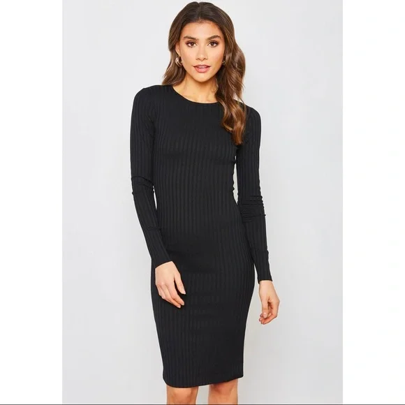 Forever 21 Dresses Forever Ribbed Bodycon Dress In Black